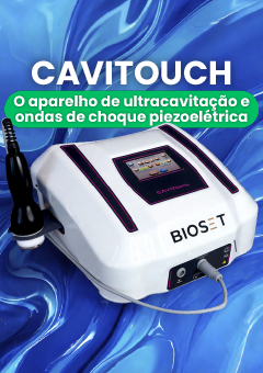 Cavitouch Bioset – Aparelho de Ultracavitação e Ondas de Choque Piezoelétrica