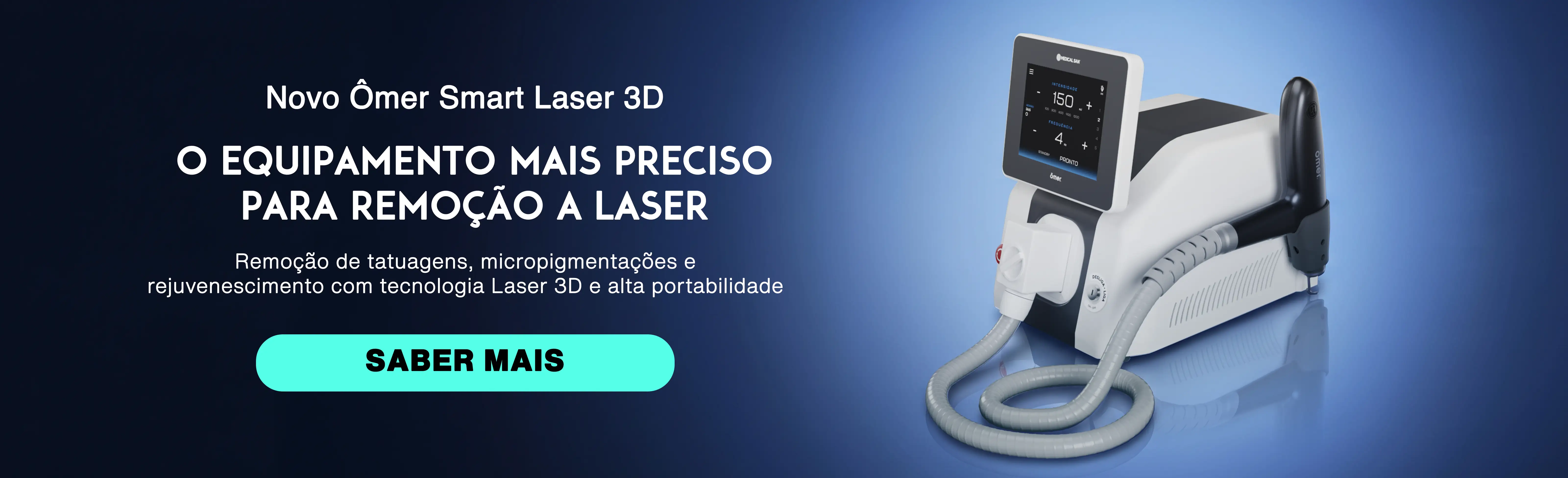Novo Ômer - Laser 3D Portátil para Remoção de Tatuagem e Micropigmentação - Medical San