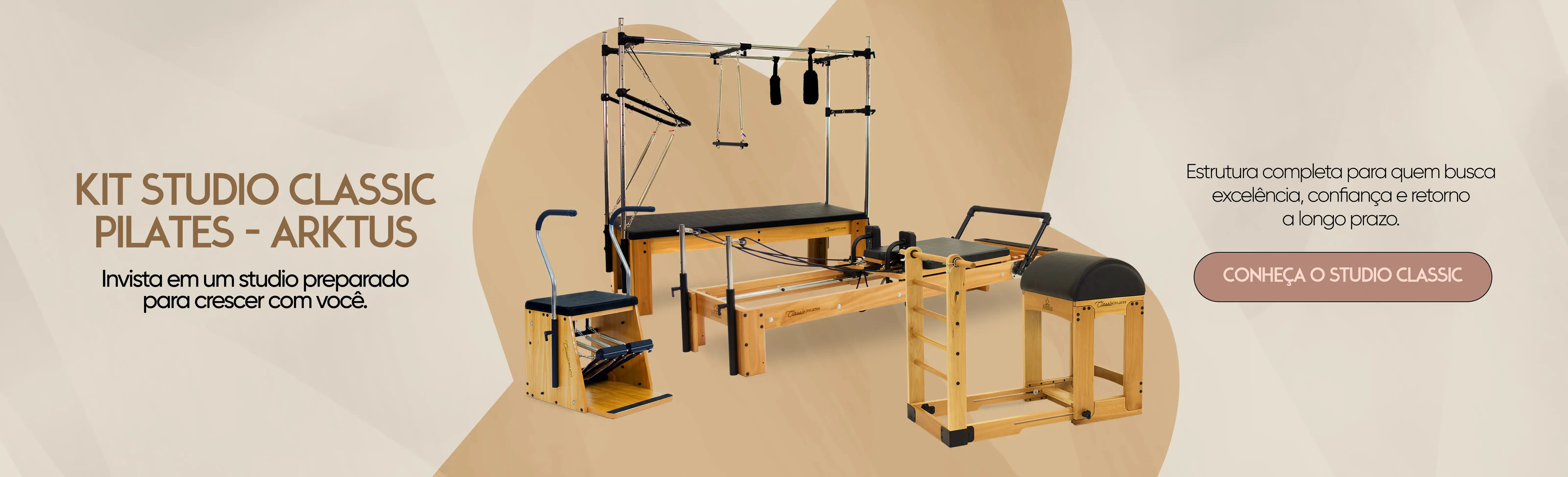 Kit Studio Classic Pilates Completo Preto Select - Arktus