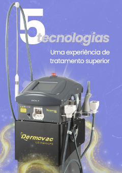 Dermovac LEDShape Black 2.1 Bioset – Equipamento de Radiofrequência, Vacuoterapia, LED, Ultracavitação e Ondas de Choque