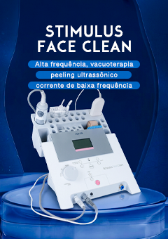 Stimulus Face Clean HTM ─ Aparelho de Alta Frequência, Vacuoterapia, Peeling Ultrassônico e Corrente de Baixa Frequência