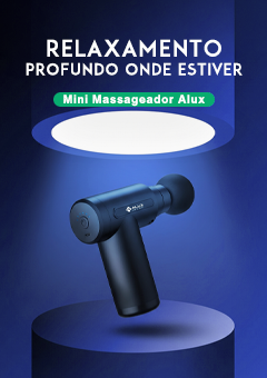 Mini Massageador Sem Fio - 06 Intensidades - Alux