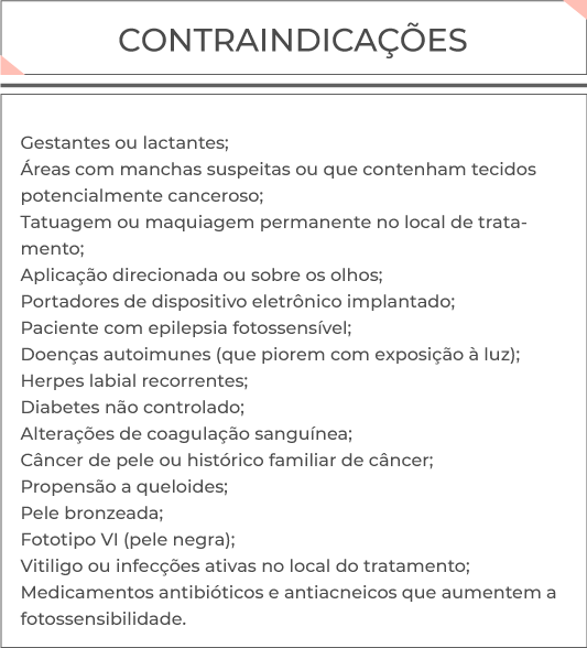Contraindicações Contraindicações