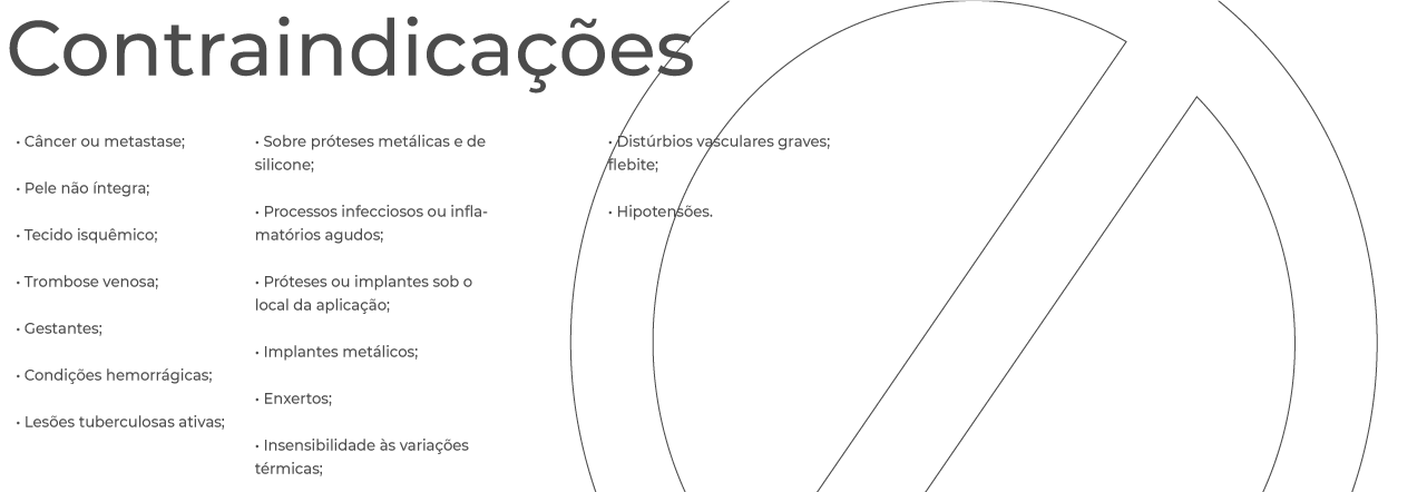 Contraindicações Contraindicações