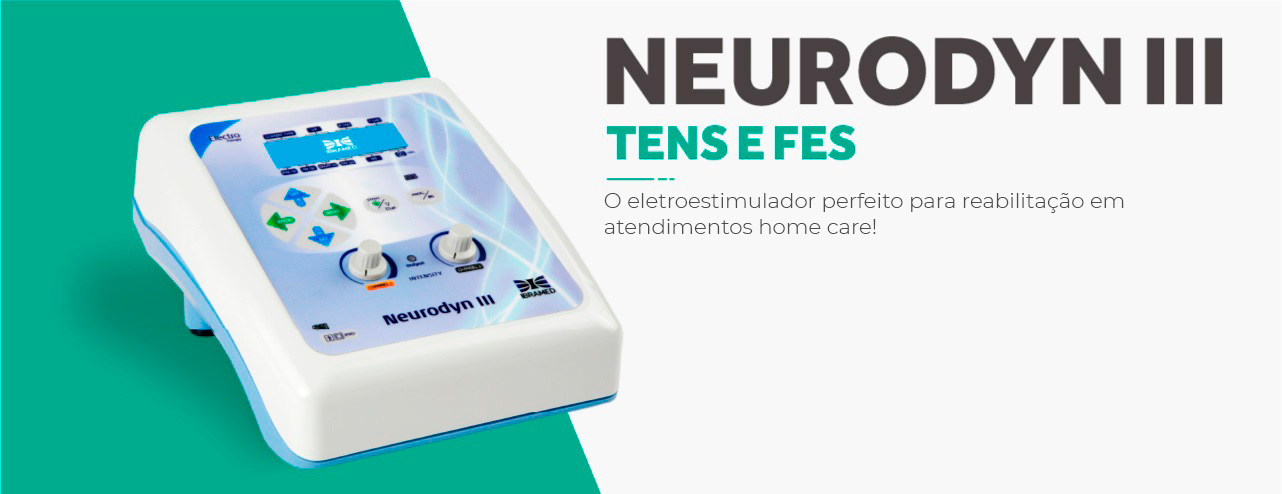 Neurodyn III Ibramed - Aparelho de Corrente Tens, Fes Burst 02 Canais Neurodyn III Ibramed - Aparelho de Corrente Tens, Fes Burst 02 Canais