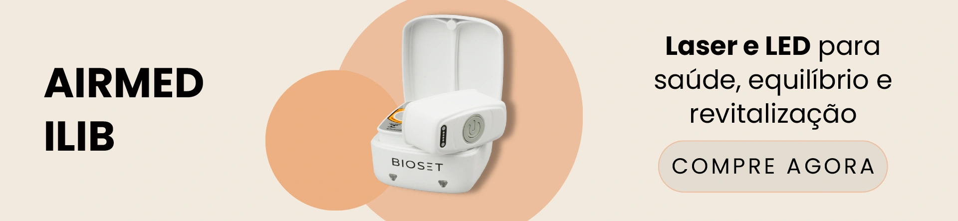 Airmed ILIB Bioset - Aparelho de Laserterapia e LEDterapia