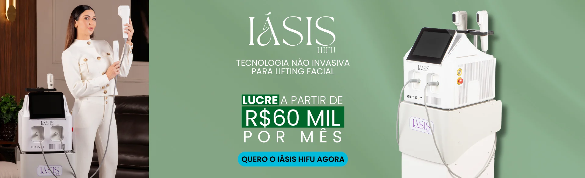 IÁSIS HIFU Face Plus Bioset – Ultrassom Microfocado