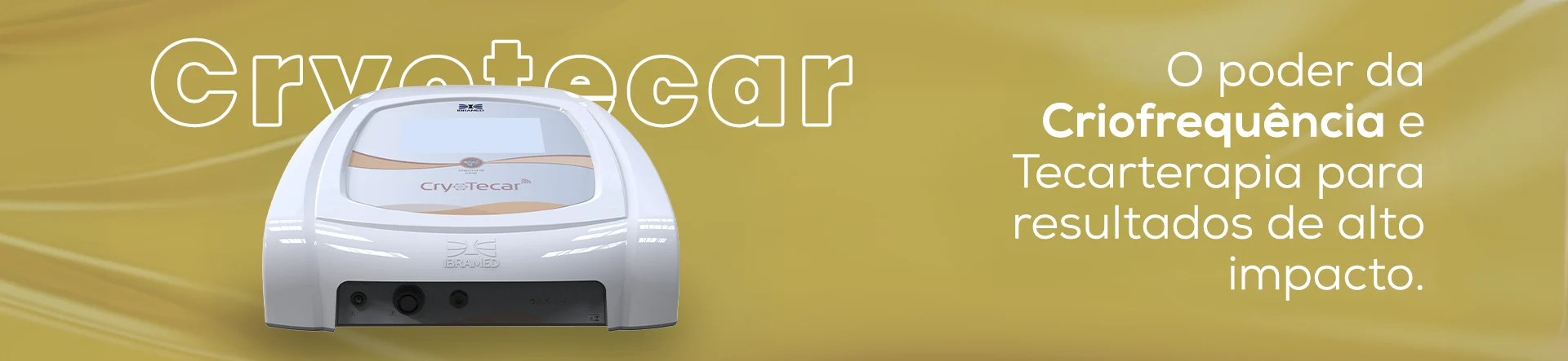 Cryotecar Ibramed – Equipamento de Tecarterapia, Radiofrequência, Crioterapia e Criofrequência