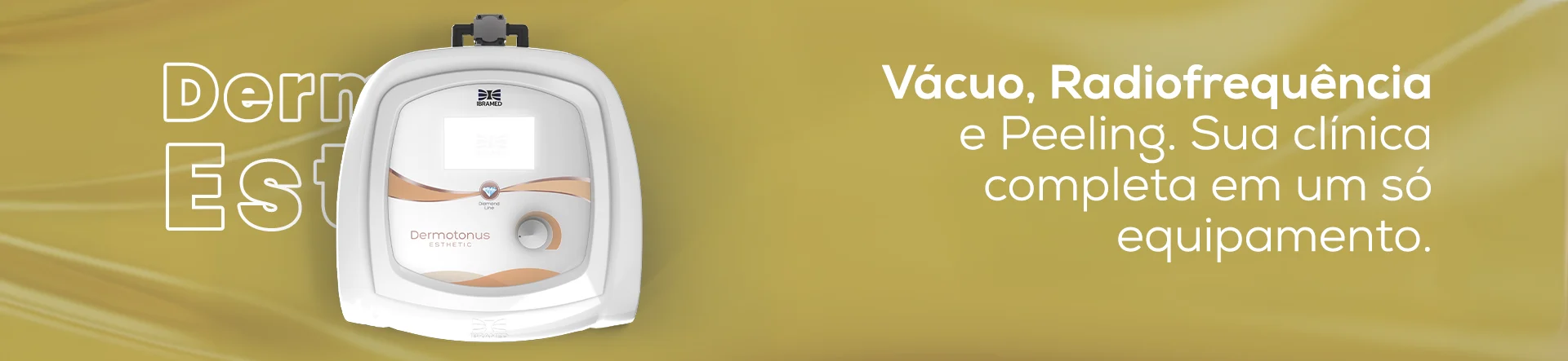 Dermotonus Esthetic Ibramed – Equipamento de Massagem Mecânica, Microdermoabrasão, Vacuoterapia e Radiofrequência