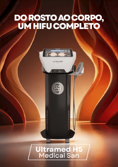 Ultramed HIFU H5 Medical San - Ultrassom Micro e Macrofocado - com 03 Cartuchos Faciais + 02 Corporais
