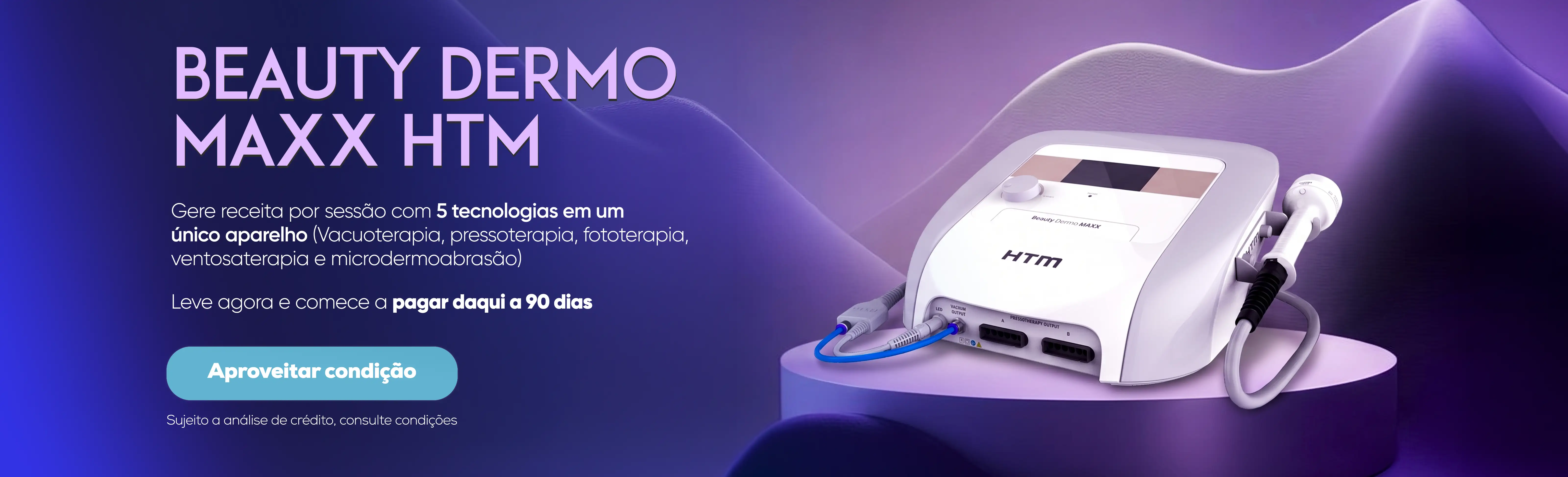 Beauty Dermo Maxx HTM – Aparelho de Vacuoterapia, Pressoterapia, Fototerapia, Ventosaterapia e Microdermoabrasão