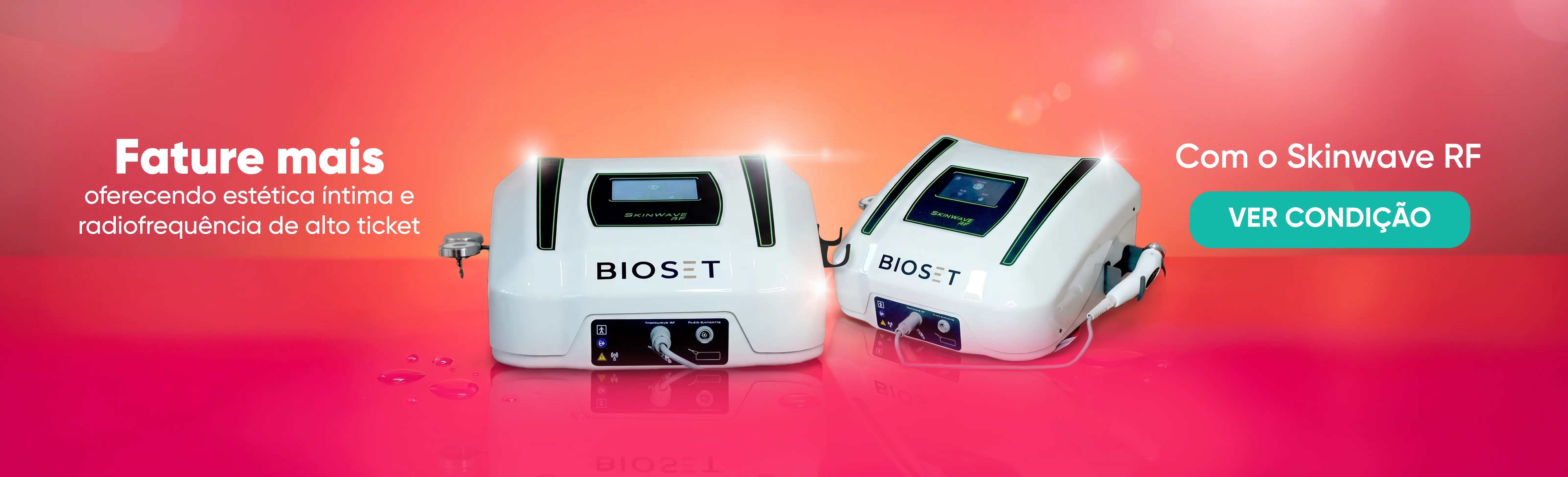 SkinWave RF Bioset – Equipamento de Radiofrequência Capacitiva e Resistiva