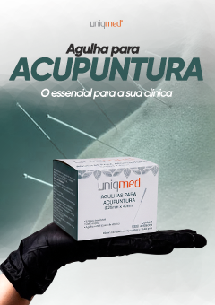 Agulha para Acupuntura - 0,25x40mm - 1000un - Uniqmed