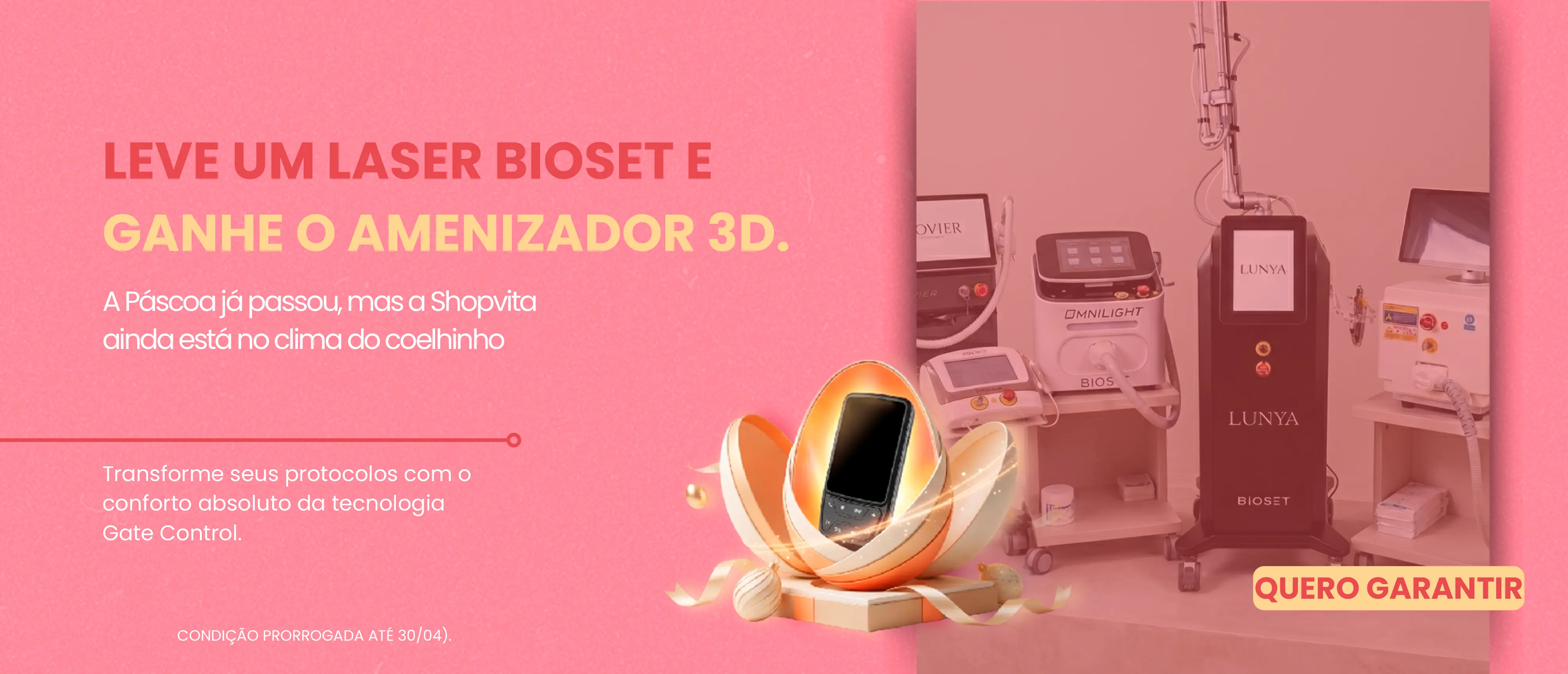 Leve um Laser Bioset e ganhe o Biostim 3D