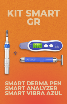 Kit Smart GR ─ Smart Derma Pen + Smart Analyzer + Smart Vibra Azul