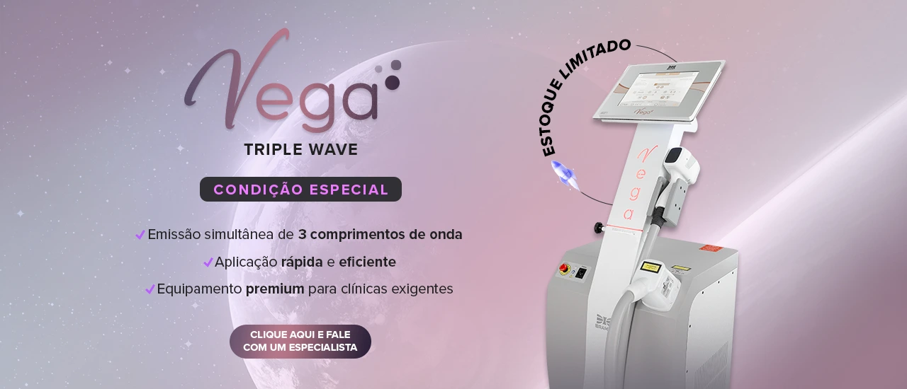 Vega Ibramed – Laser para Epilação com Aplicador Triple Wave