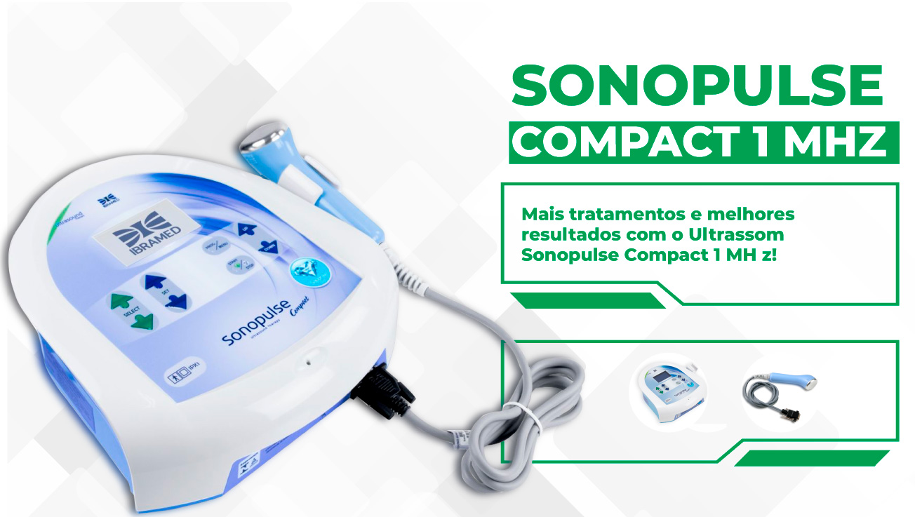 Sonopulse Compact Ibramed - Aparelho de Ultrassom 1Mhz