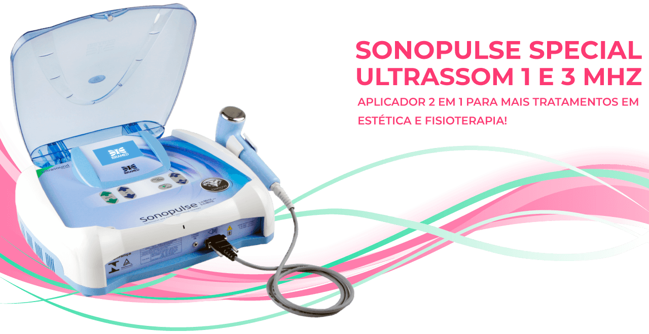 Sonopulse 1 e 3Mhz Ibramed - Aparelho de Ultrassom com 2 ERAs Sonopulse 1 e 3Mhz Ibramed - Aparelho de Ultrassom com 2 ERAs