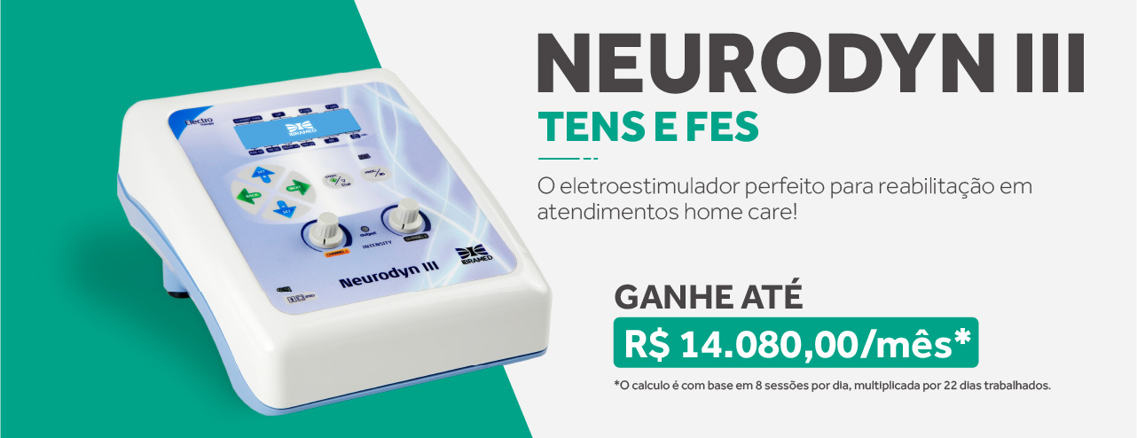 Neurodyn III Ibramed - Aparelho de Corrente Tens, Fes Burst 02 Canais Neurodyn III Ibramed - Aparelho de Corrente Tens, Fes Burst 02 Canais