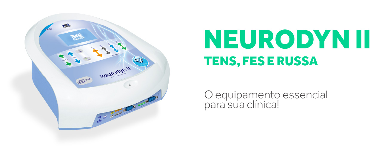 Neurodyn II Ibramed - Aparelho de Corrente Tens, Fes e Russa - 04 Canais Neurodyn II Ibramed - Aparelho de Corrente Tens, Fes e Russa - 04 Canais